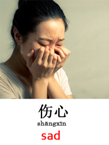 learn sad in Mandarin Chinese