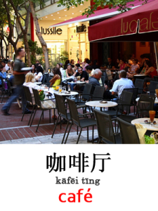 learn cafe in Mandarin Chinese