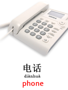 learn phone or telephone in Mandarin Chinese