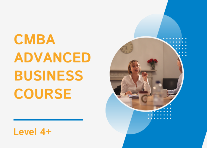 Advanced business course cover photo (blue)