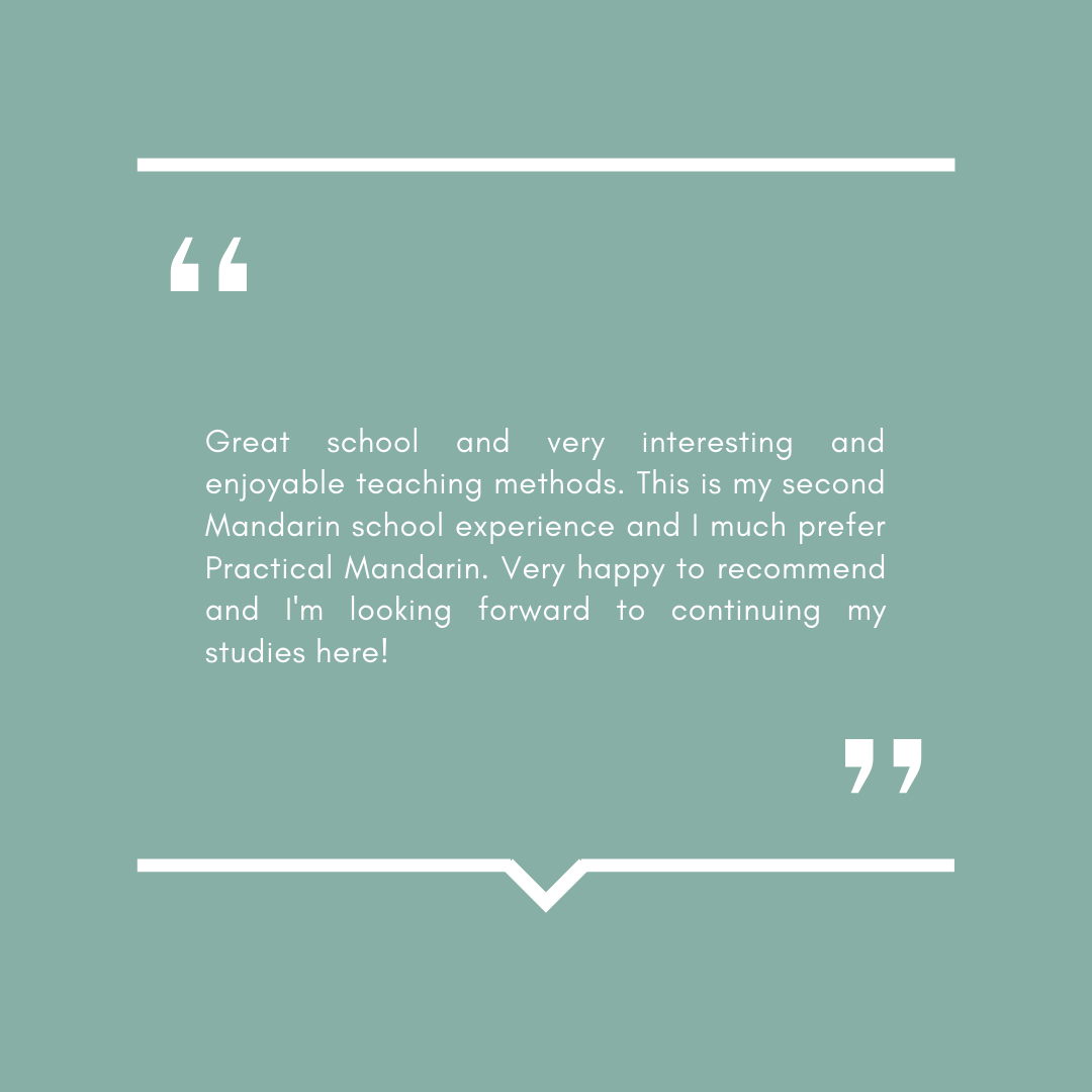 Review from Practical Mandarin's Student