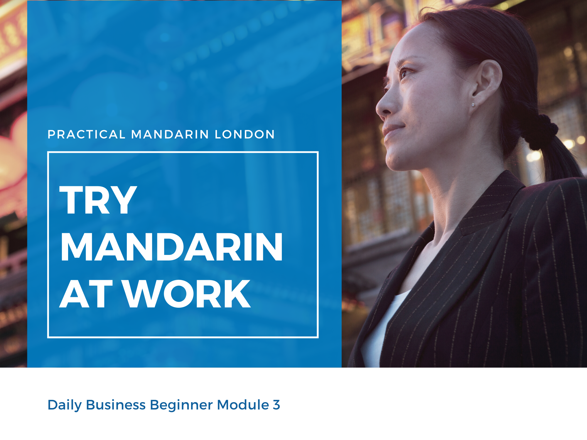 Practical Mandarin Cover image of daily business mandarin beginner module 3