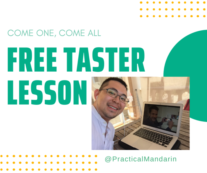 Practical Mandarin Taster Lesson