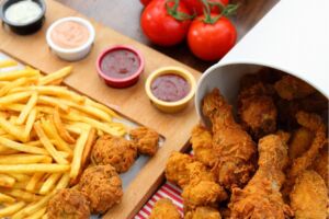 fried chicken xmas party