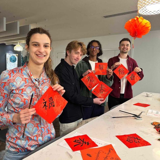 新年快乐！Happy Chinese New Year!🐰
We celebrated CNY at PM this week with our lovely students and teachers! Started off with writing calligraphy “春 chūn (spring)” and “福 fú (fortune), followed by a snack feast, and sunflower seeds competition. Here are the results from some of our lovely students! 
May you all make good fortune in this Spring Festival!🧧🥳🐰

#cny #chinesenewyear #springfestival #calligraphy #chinese #learnchinese #chineseschool #fortune #celebration #students #fun #learning #practicalmandarin #london